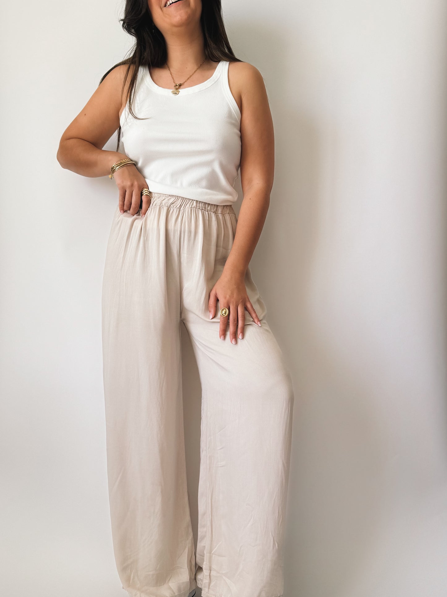 Pantalon Carmen Beige - Anemone Store