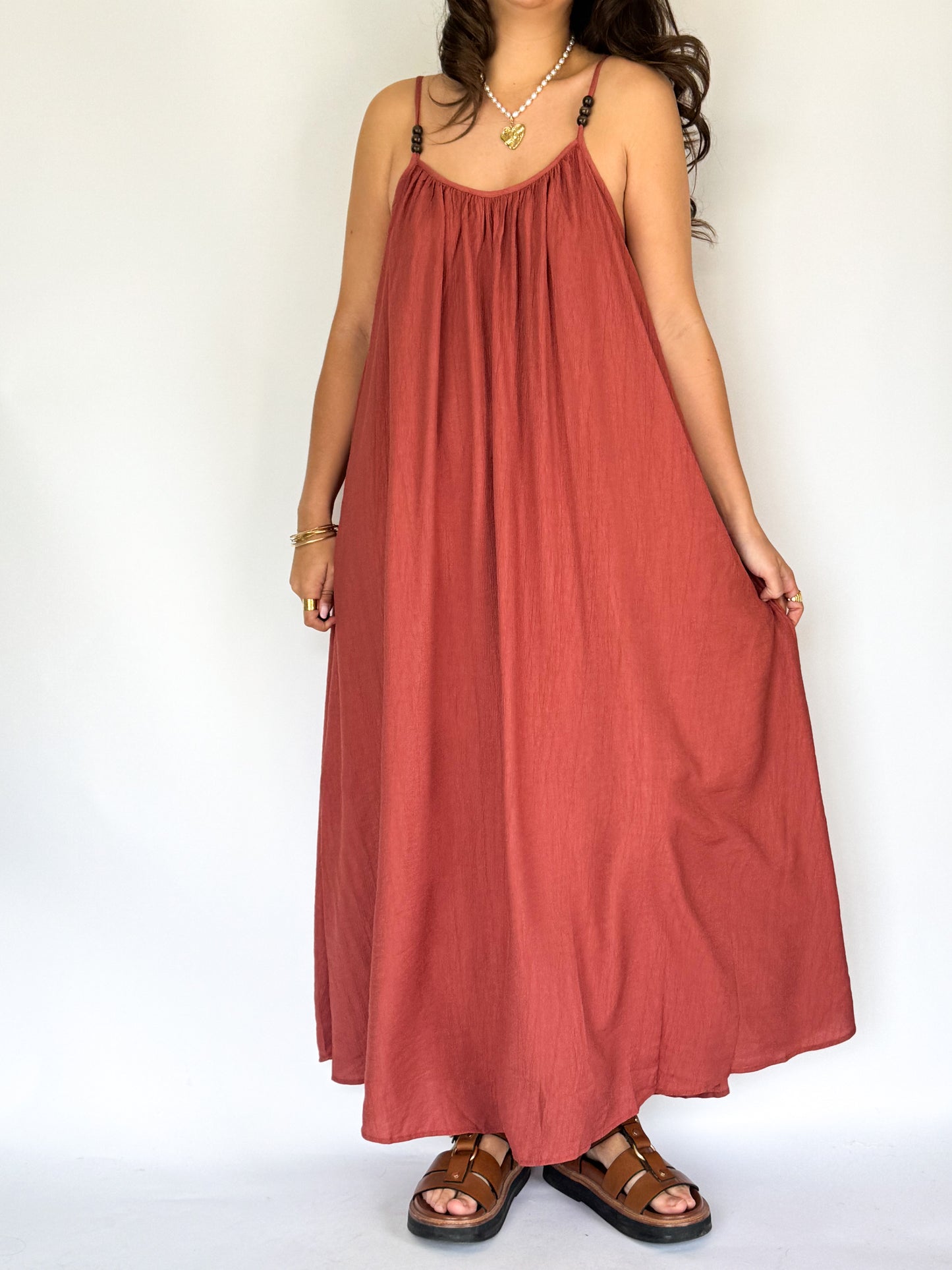 Robe Ophélie Brique