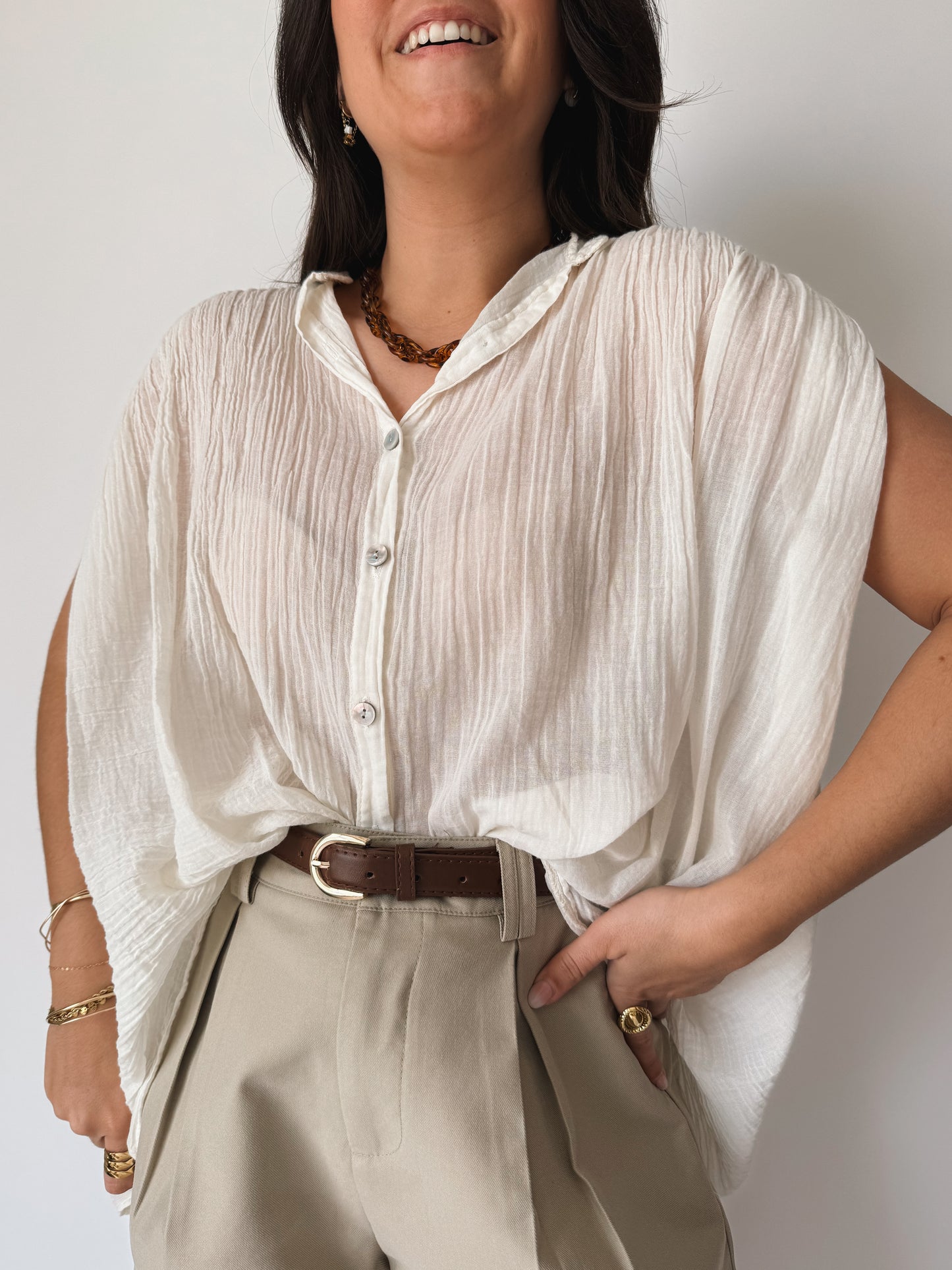 Chemise Suzanne Ecrue - Anemone Store