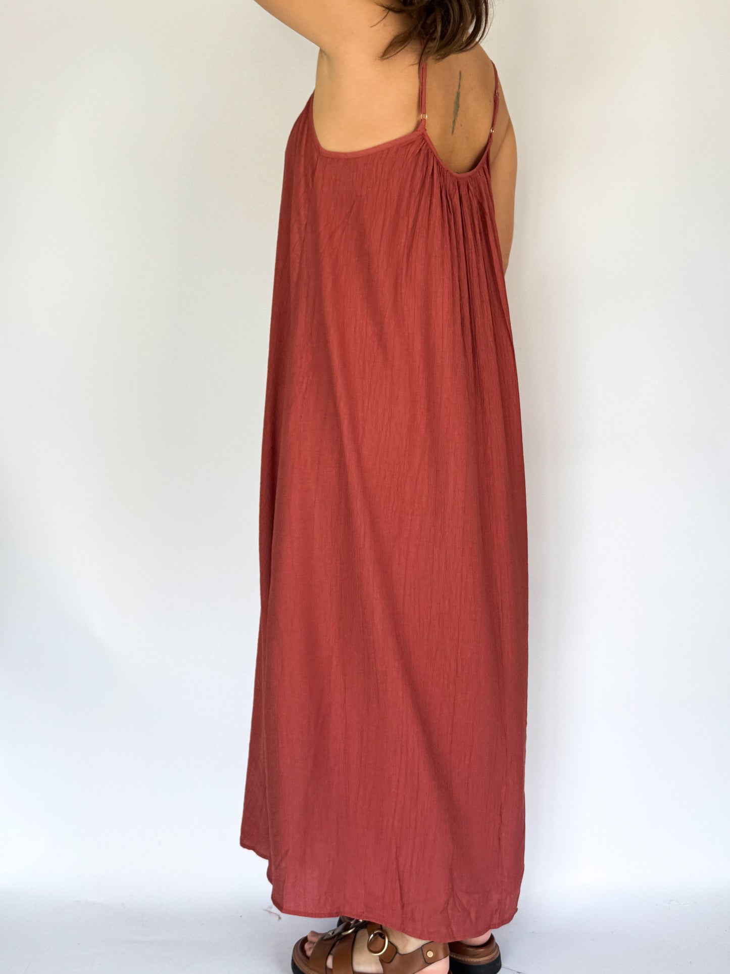 Robe Ophélie Brique