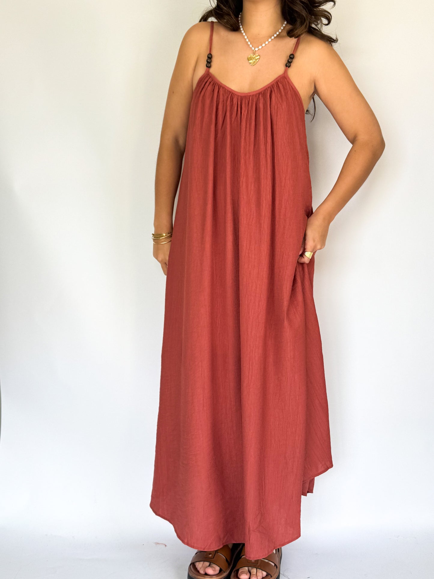 Robe Ophélie Brique