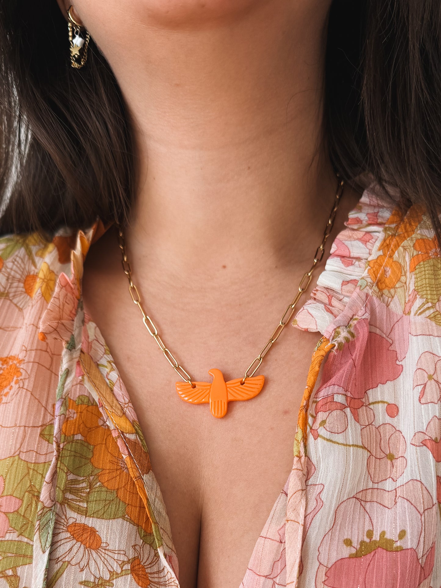 Collier Phoenix Orange - Anemone Store