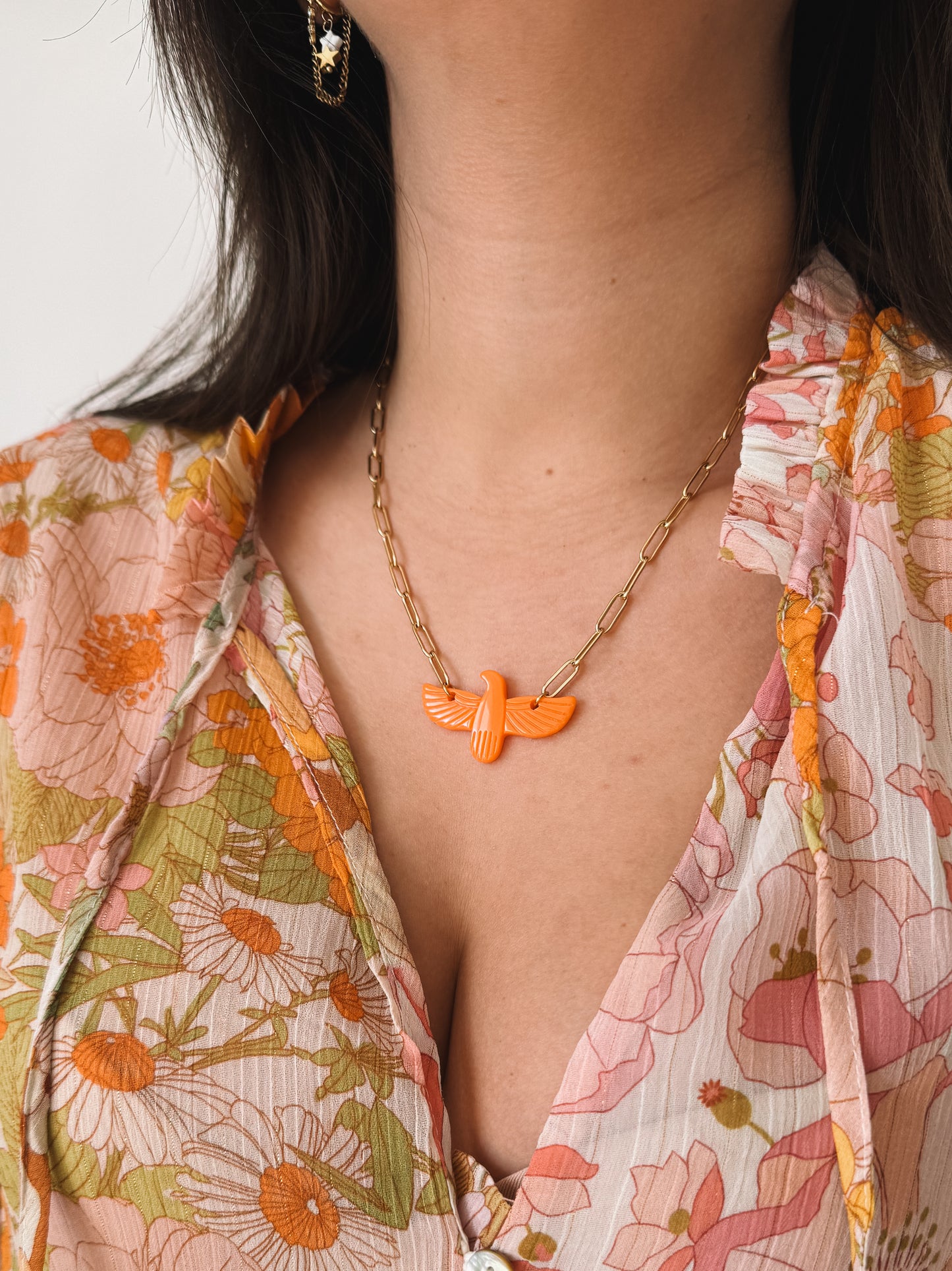 Collier Phoenix Orange - Anemone Store