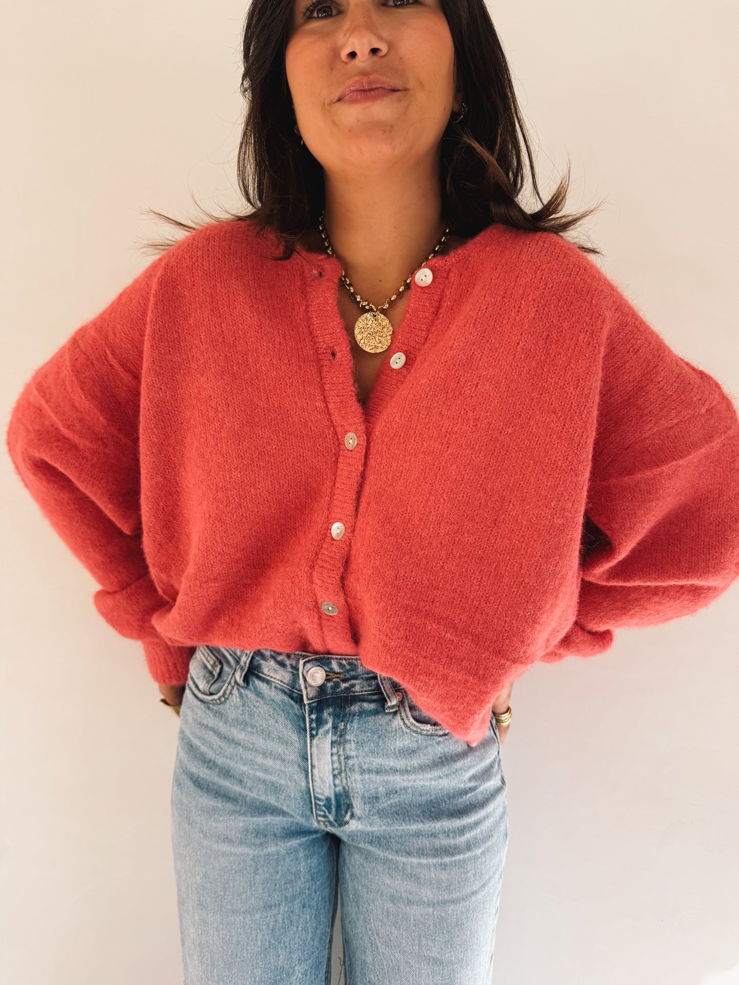 Gilet Gaspard Framboise - Anemone Store
