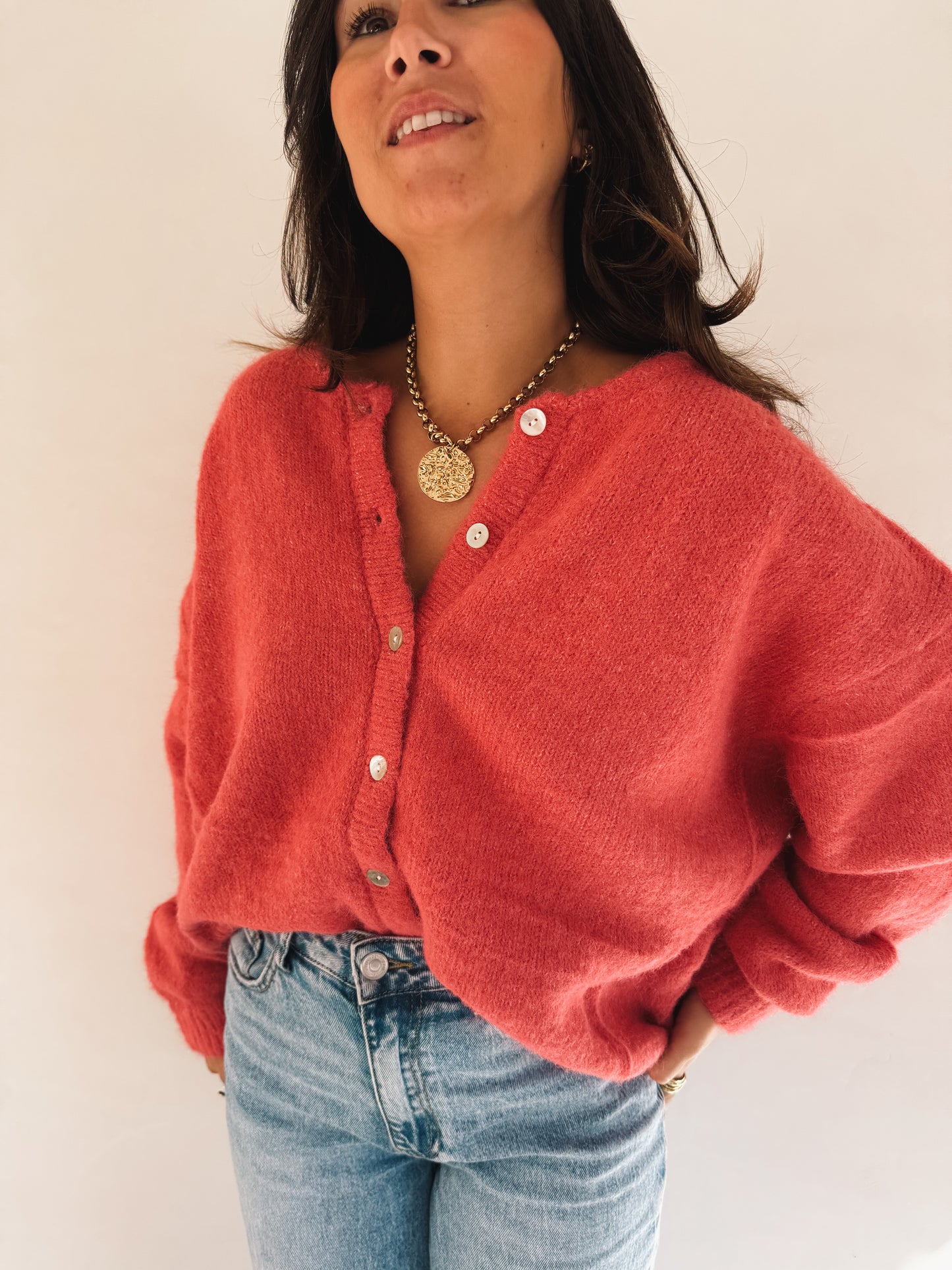 Gilet Gaspard Framboise - Anemone Store