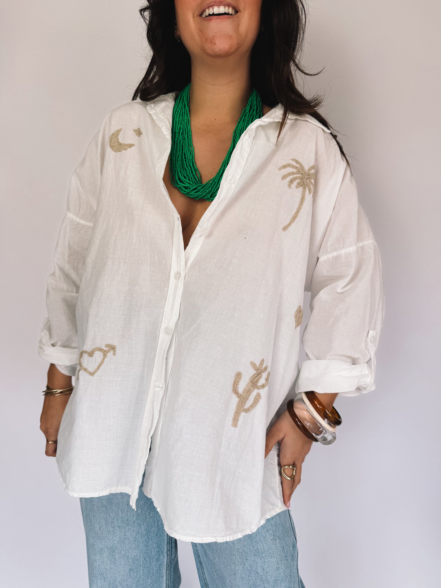 Chemise Maya Blanche - Anemone Store