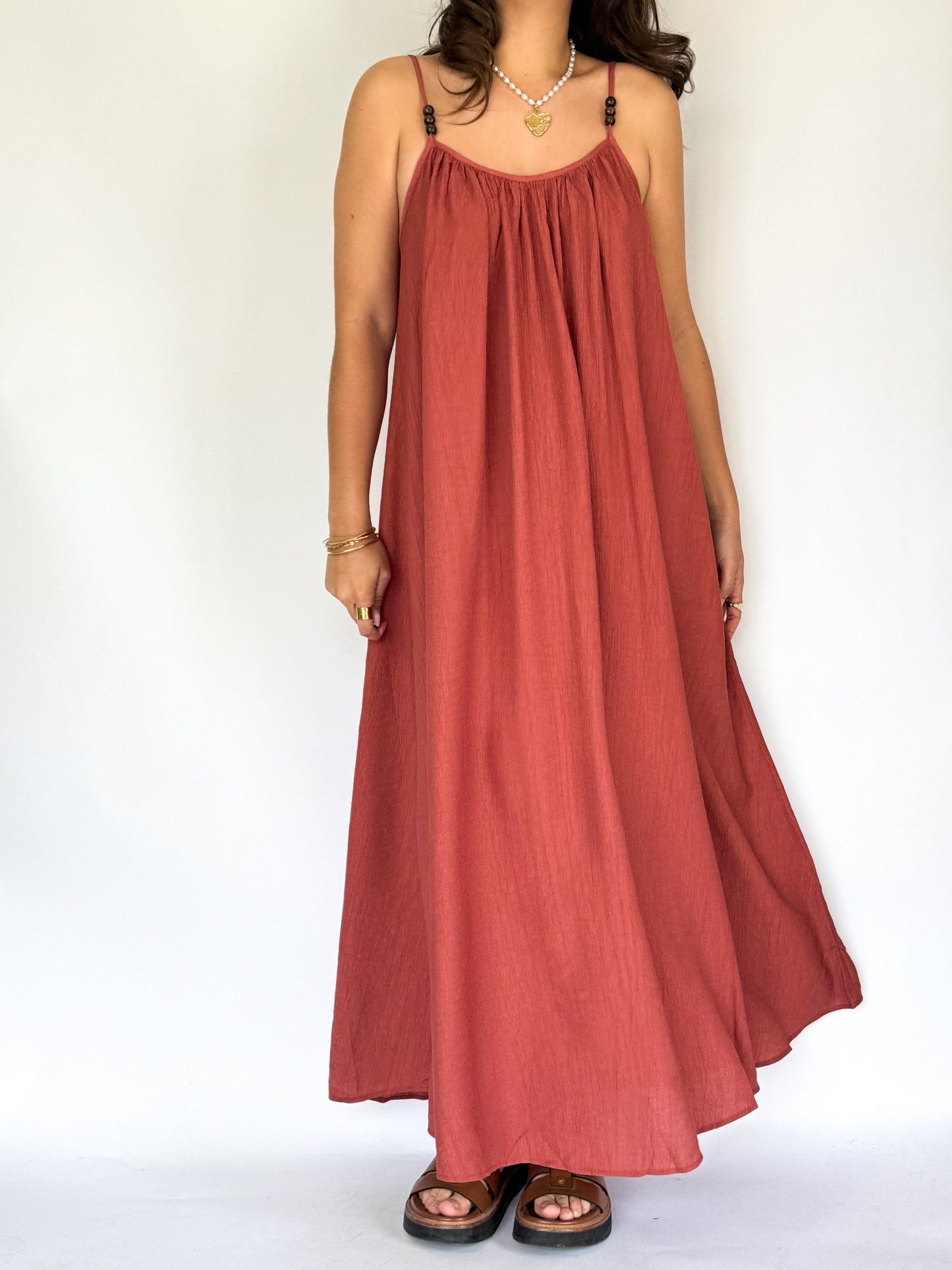 Robe Ophélie Brique