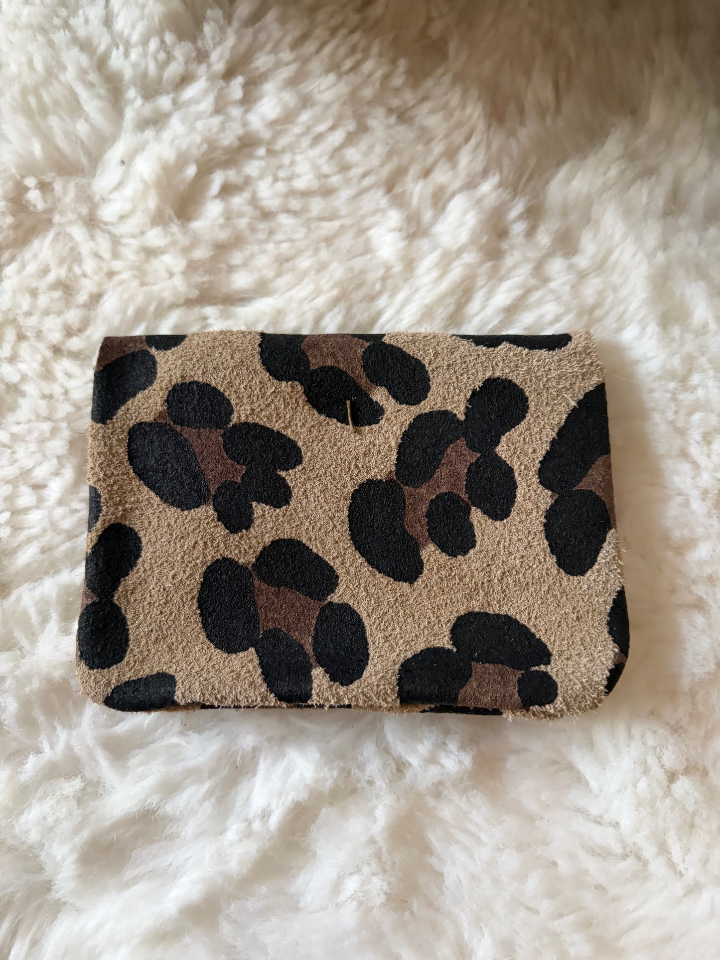 Porte monnaie léopard clair