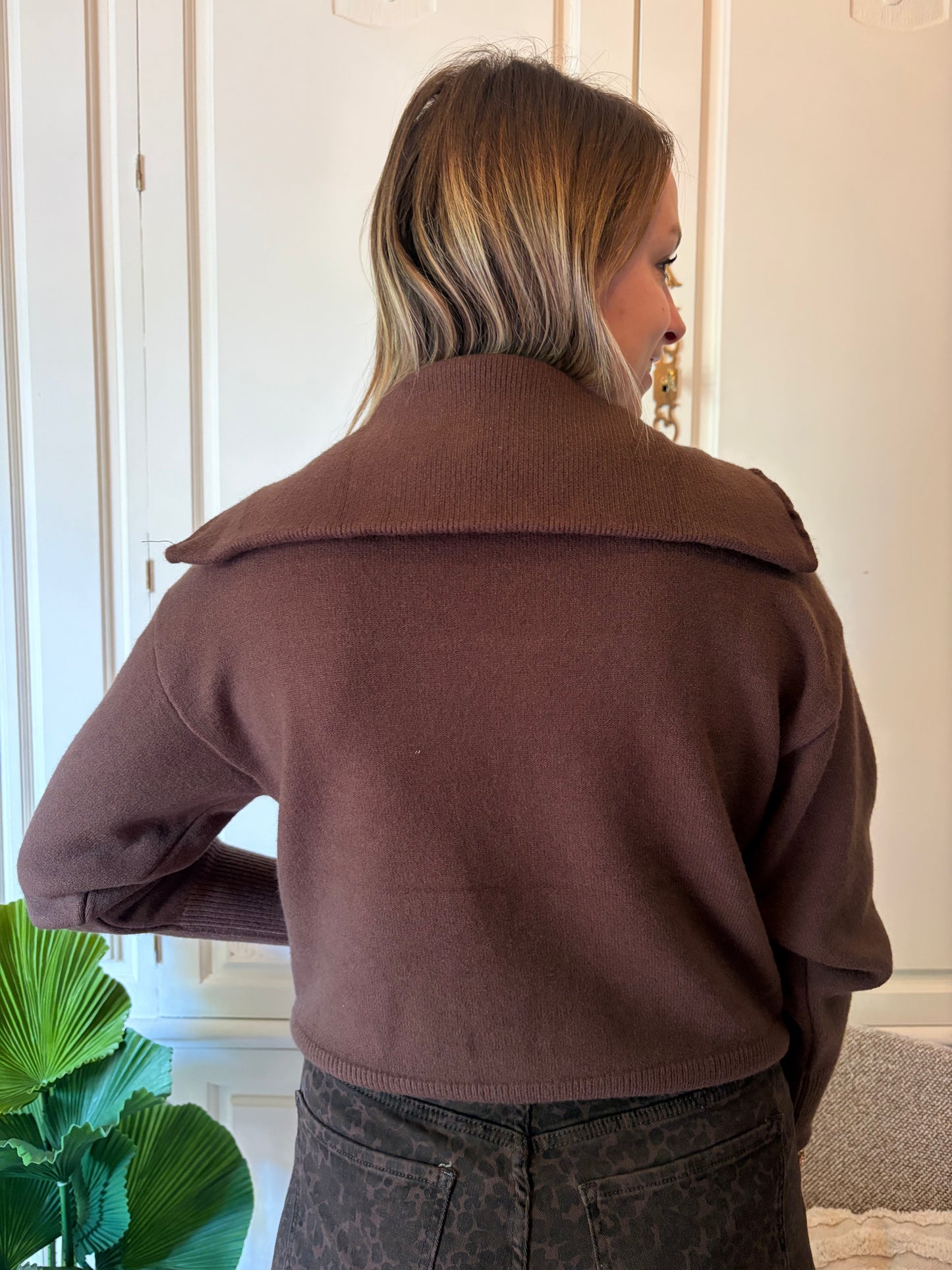 Gilet CARO Marron