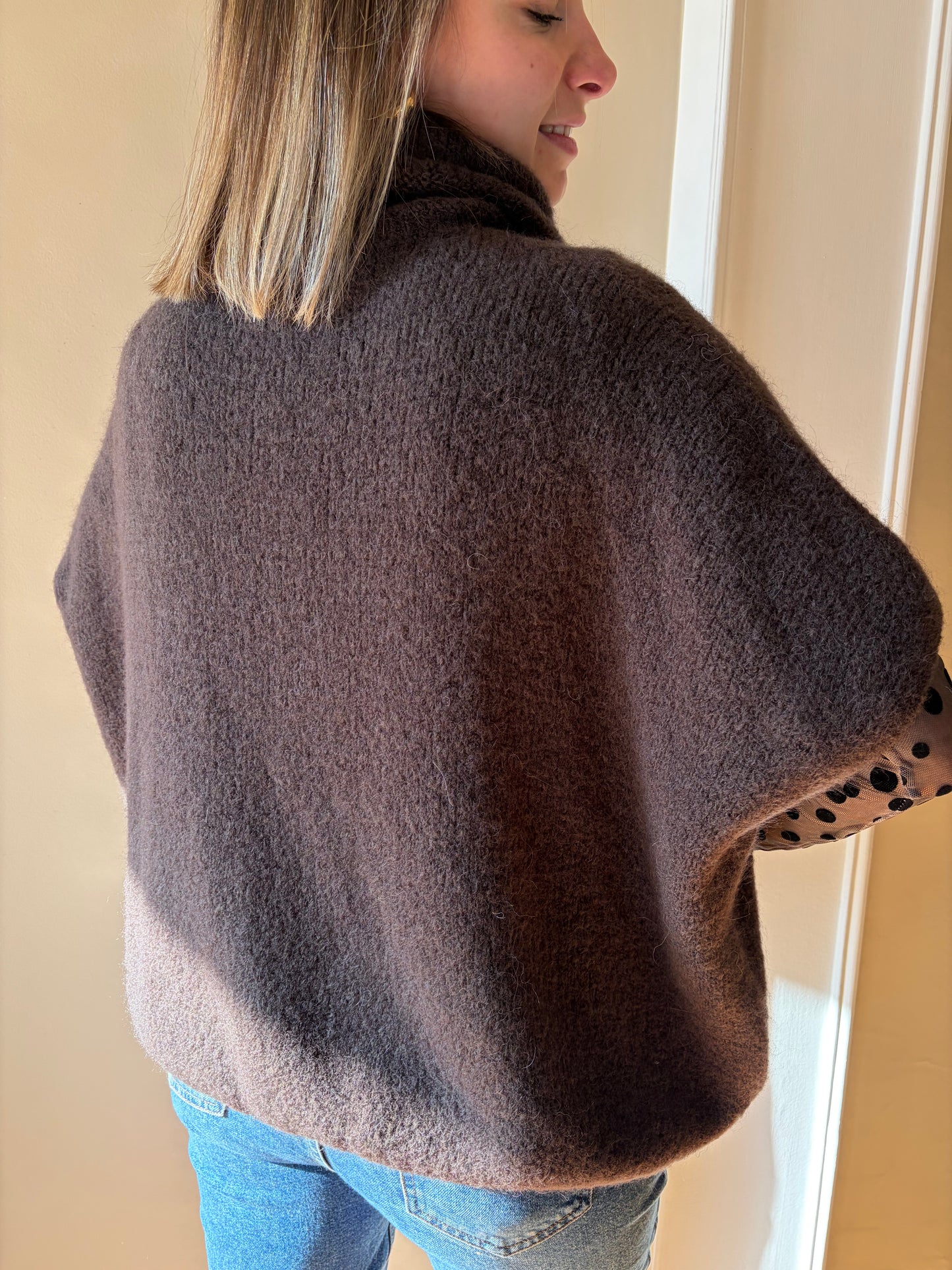 Pull loose chocolat TESSA - Anemone Store