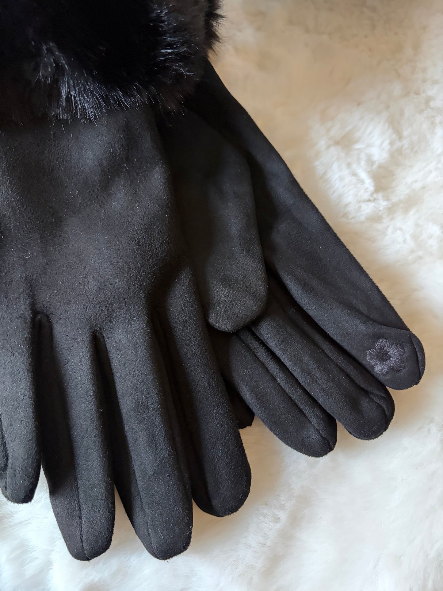 Gants doudou noir