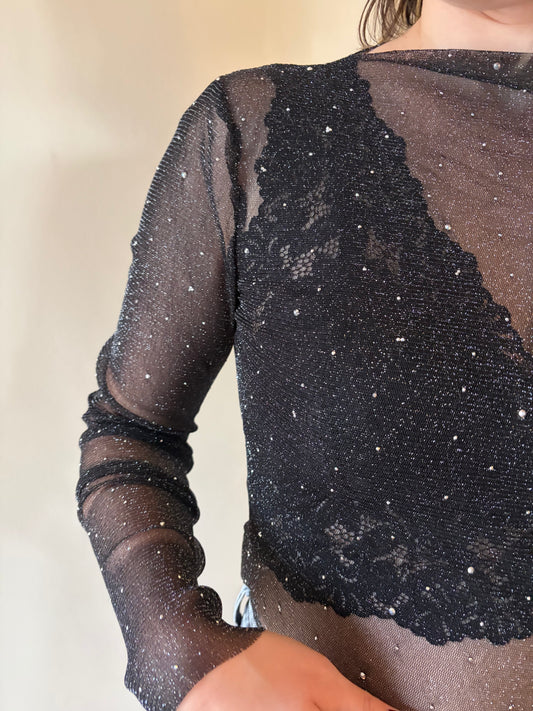 Tee shirt manches longues STRASS - Anemone Store