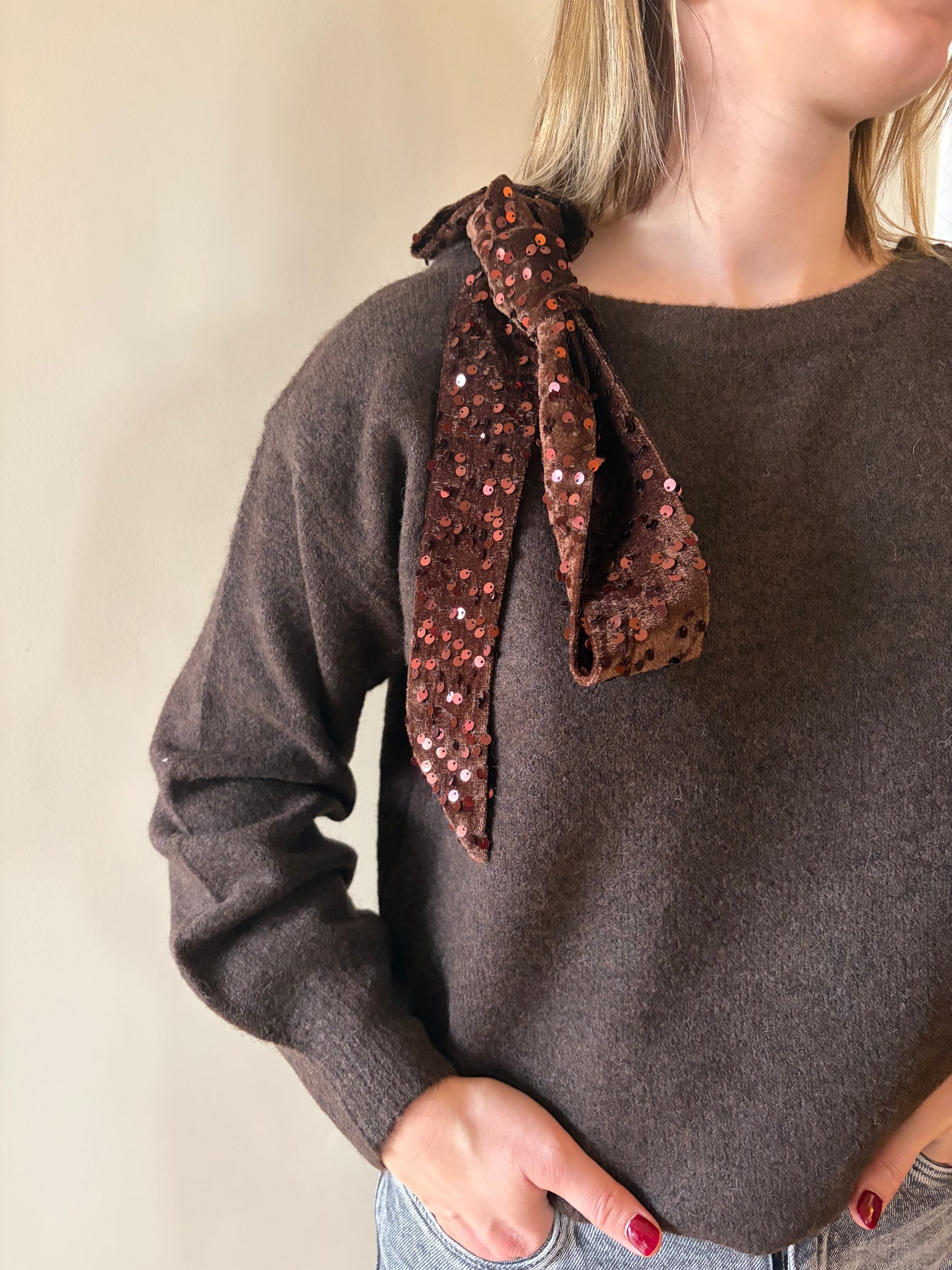 Pull marron LILI - Anemone Store