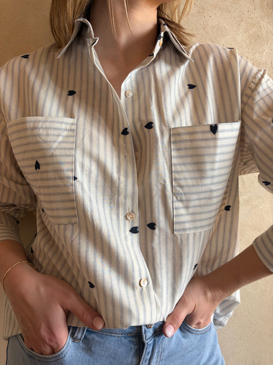 Chemise coeurs THEA - Anemone Store