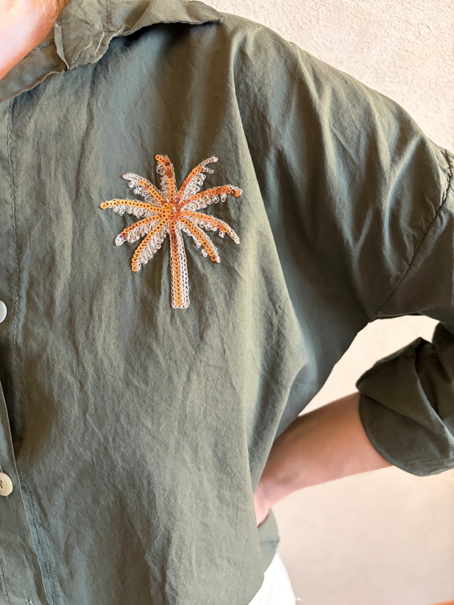 Chemise PALM Kaki - Anemone Store