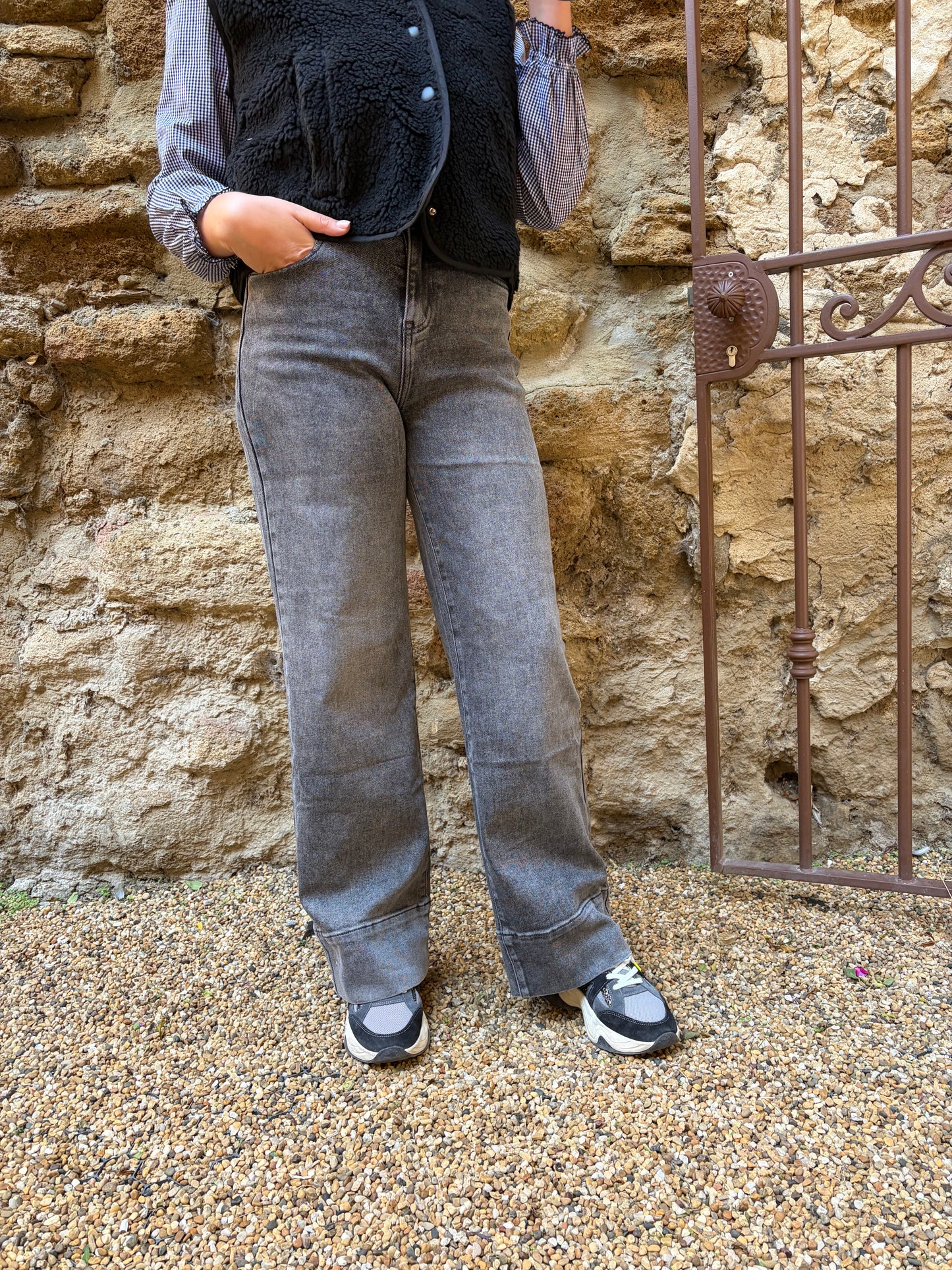 Jean gris CLAUDIE - Anemone Store