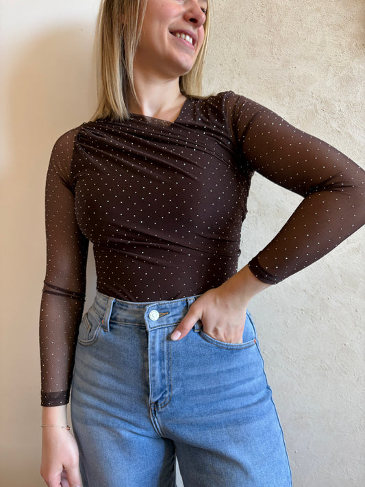 Body marron DAPHNÉ - Anemone Store