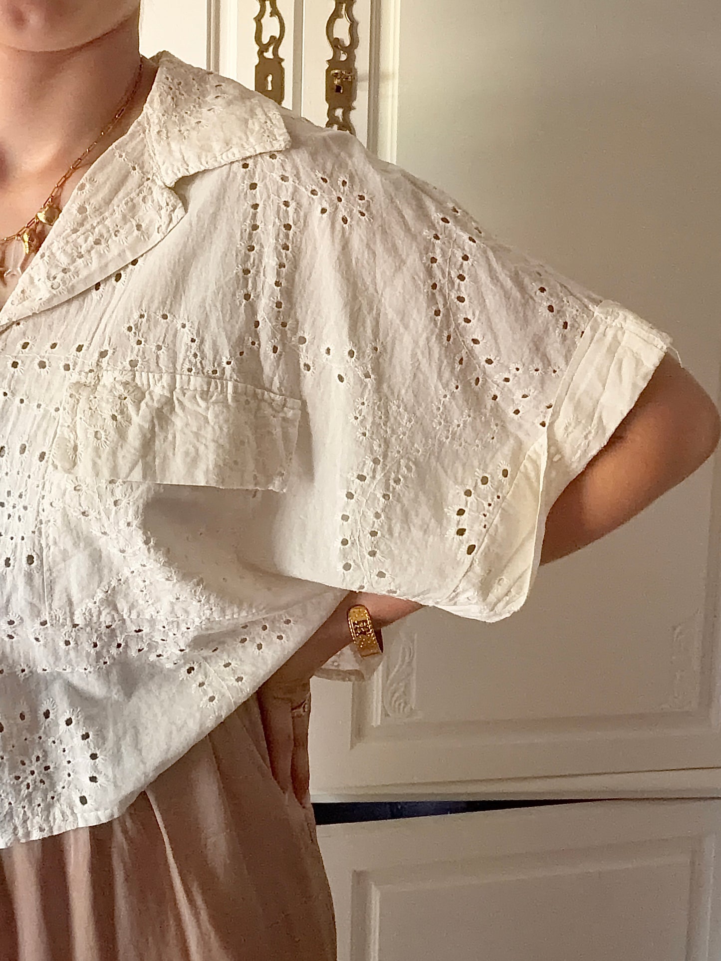 Chemise ALIENORE crème