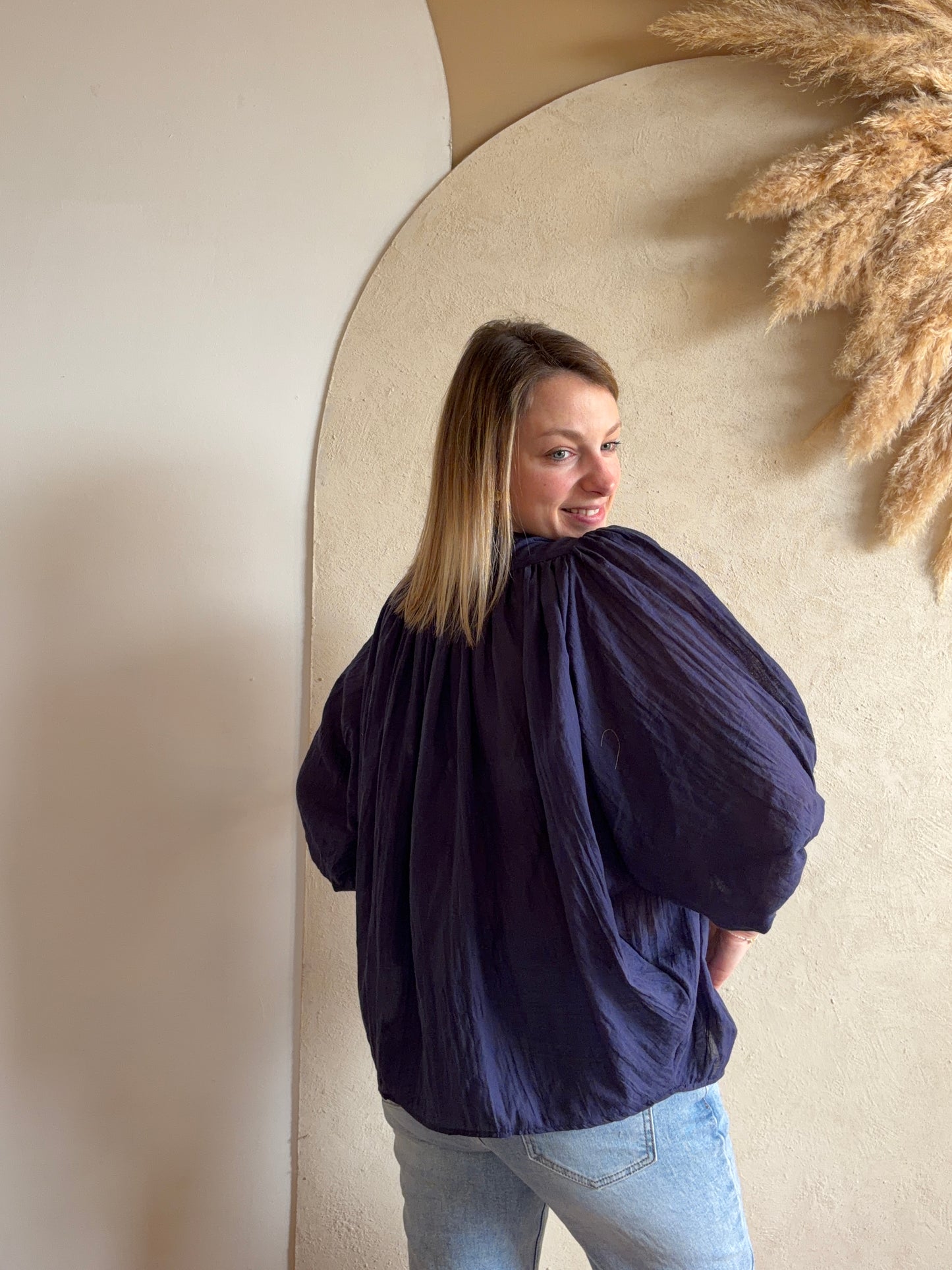 Blouse ALIX Marine - Anemone Store