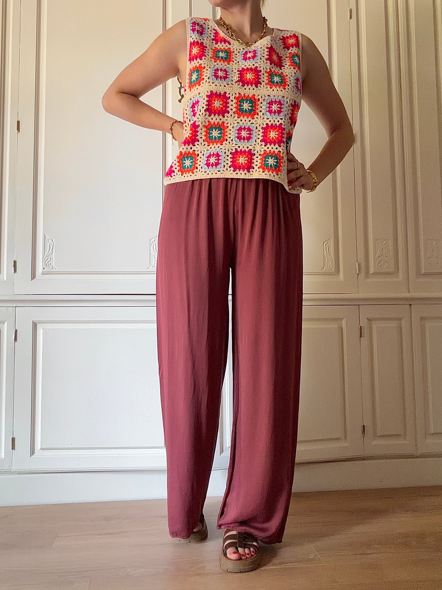 Pantalon CARMEN Prune