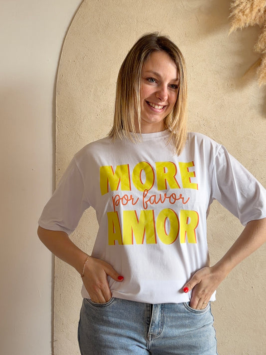 Tee shirt MORE AMOR - Anemone Store