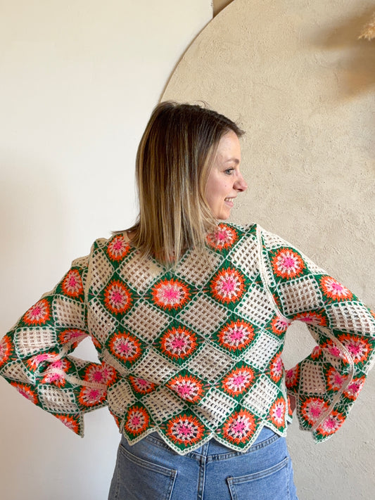 Haut crochet coloré LILI - Anemone Store