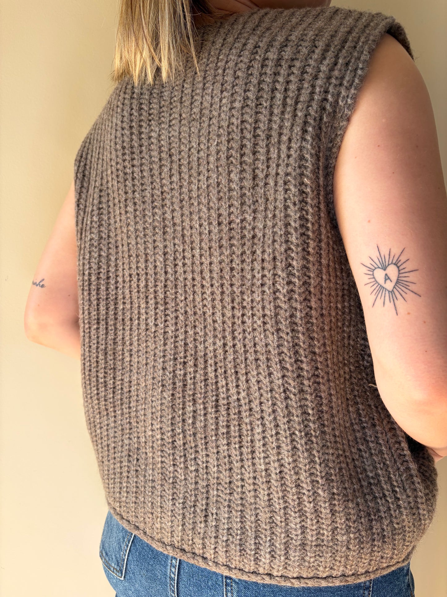 Gilet MARJORIE Taupe