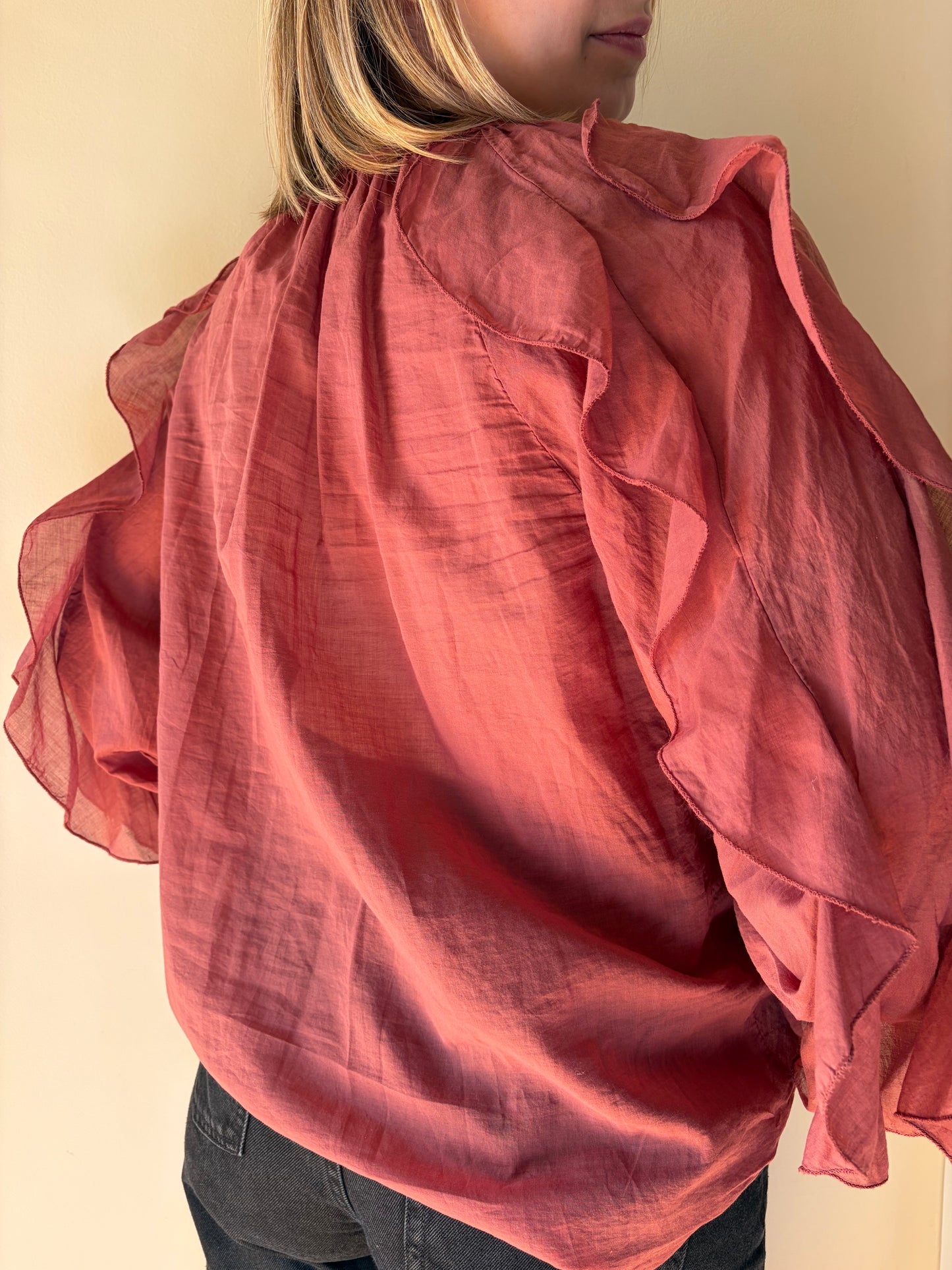 Blouse lie de vin LISE