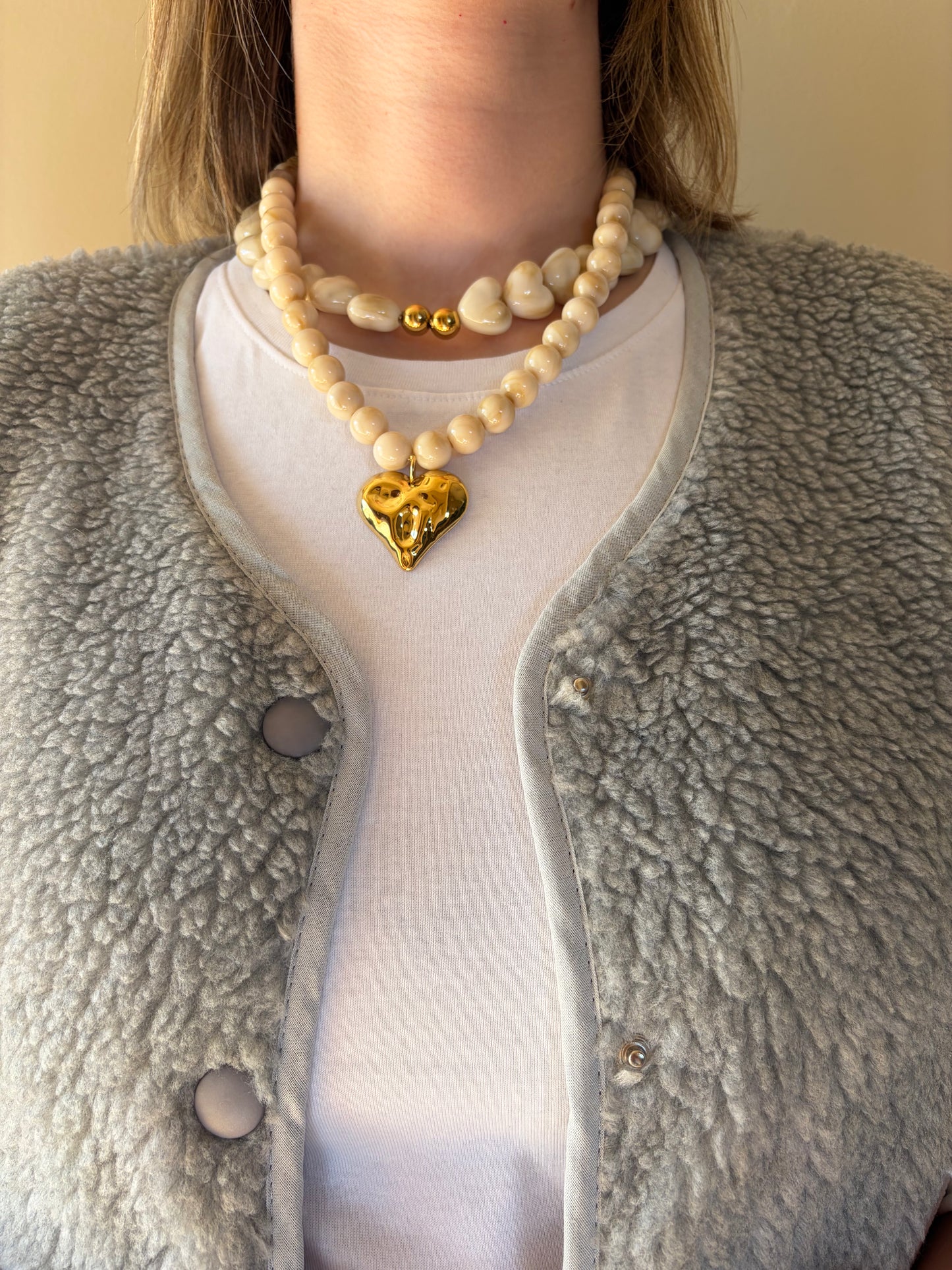 Veste sans manche grise SASHA