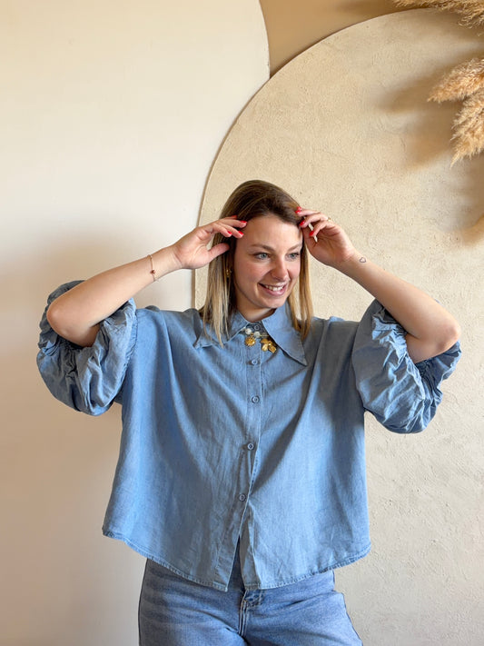 Chemise manches courtes SOPHIA - Anemone Store