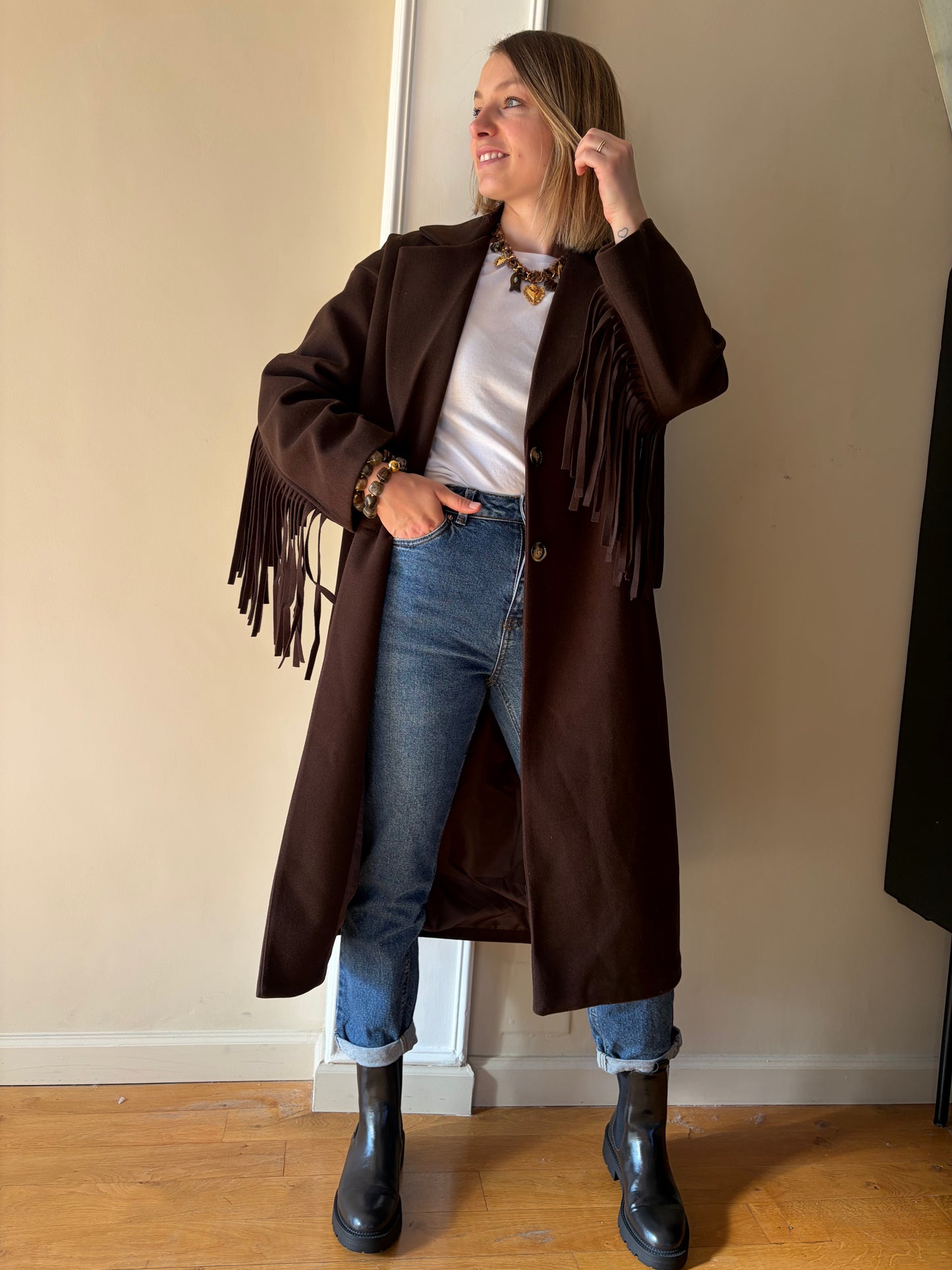 Manteau LAETI Chocolat