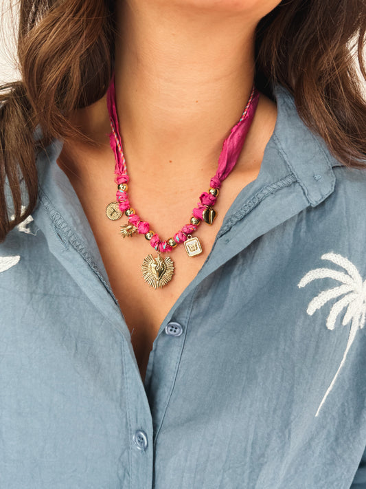 Collier Malou Fuschia - Anemone Store