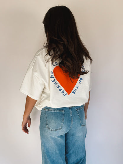Tee-shirt Kiss Blanc