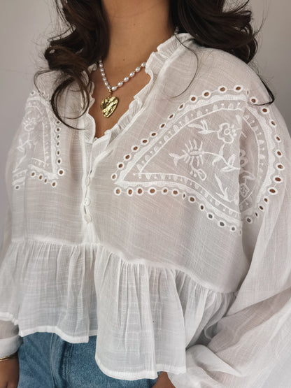 Blouse Assia Blanche