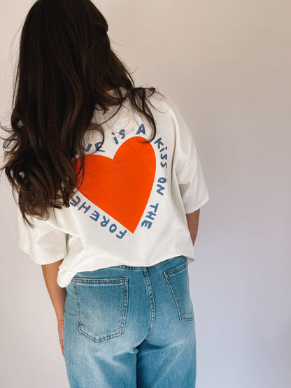 Tee-shirt Kiss Blanc