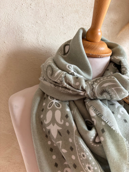 Foulard vert d’eau - Anemone Store