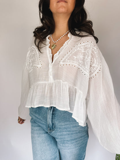 Blouse Assia Blanche