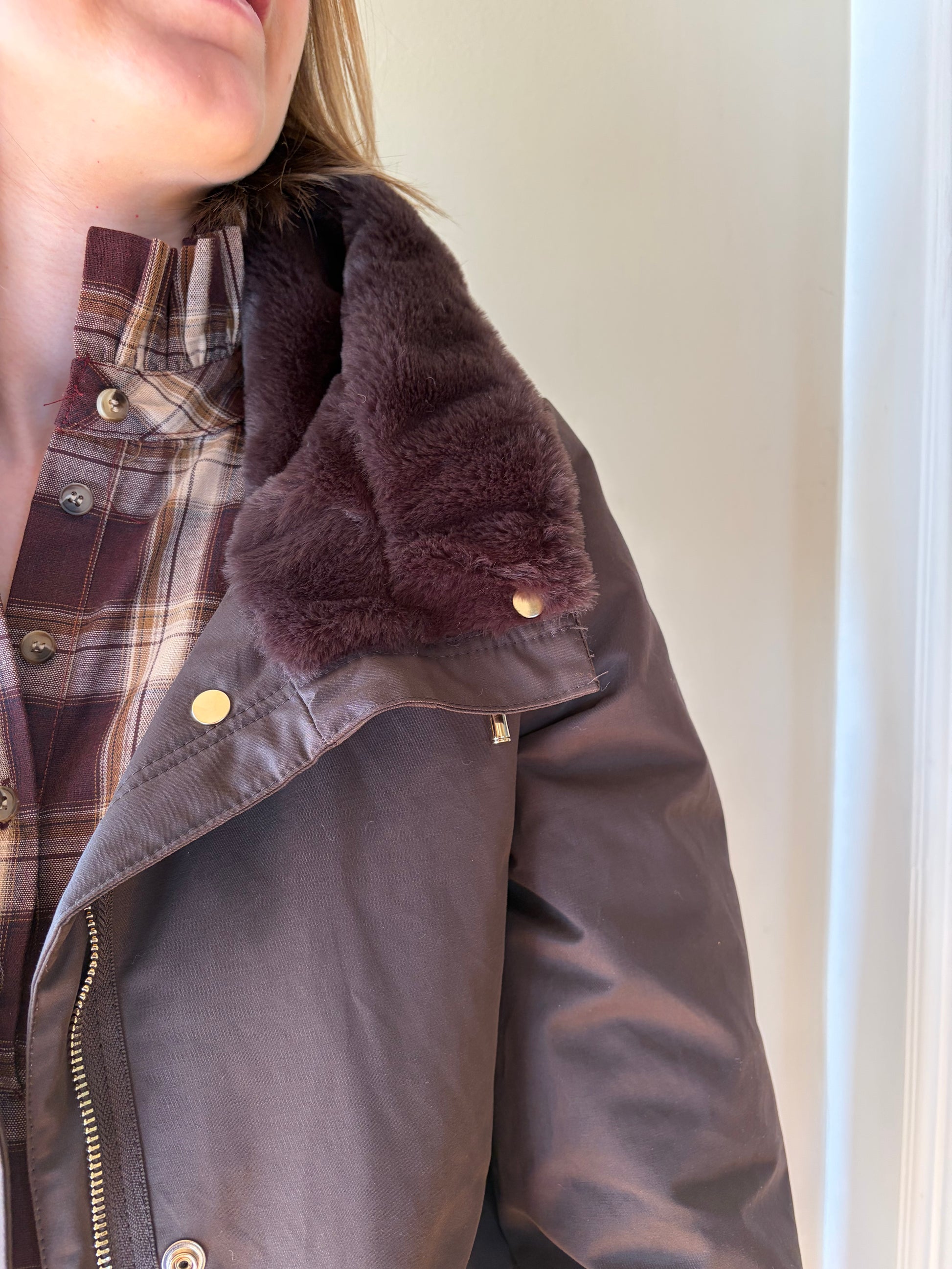 Parka chocolat CHLOÉ - Anemone Store