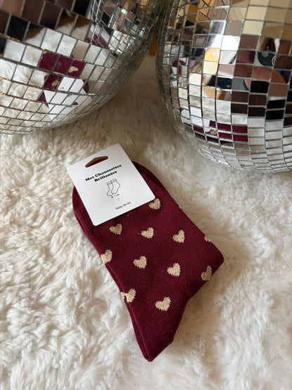 Chaussette cœur