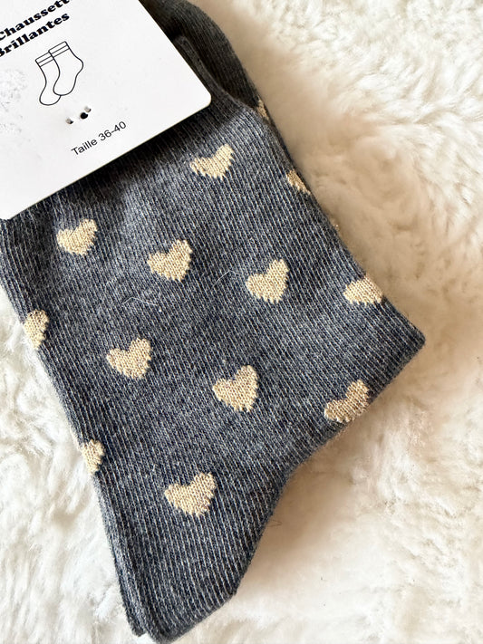 Chaussette cœurs