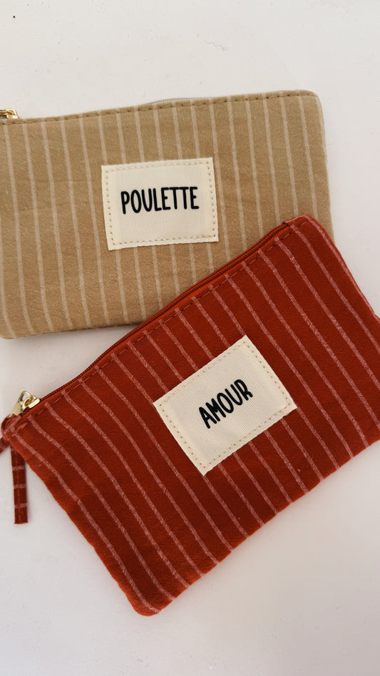 Pochette rayée