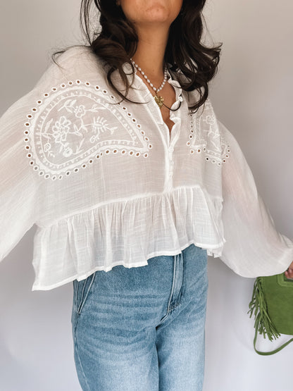 Blouse Assia Blanche