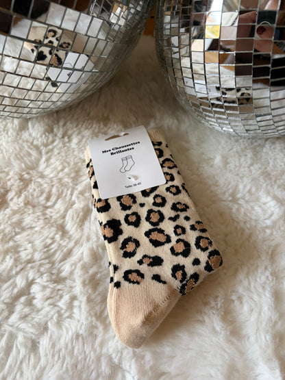 Chaussette léopard