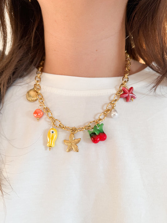 Collier Breloques numéro 2 - Anemone Store