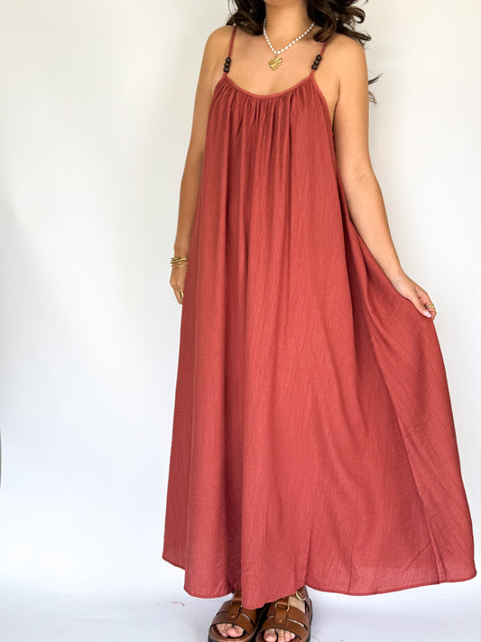 Robe Ophélie Brique