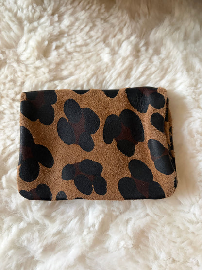 Porte monnaie léopard foncé