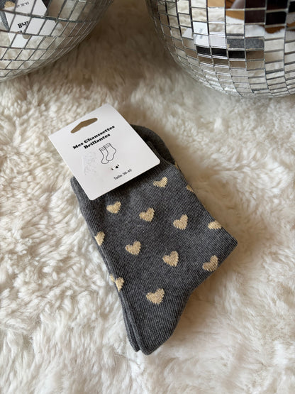Chaussette cœurs