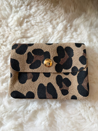 Porte monnaie léopard clair