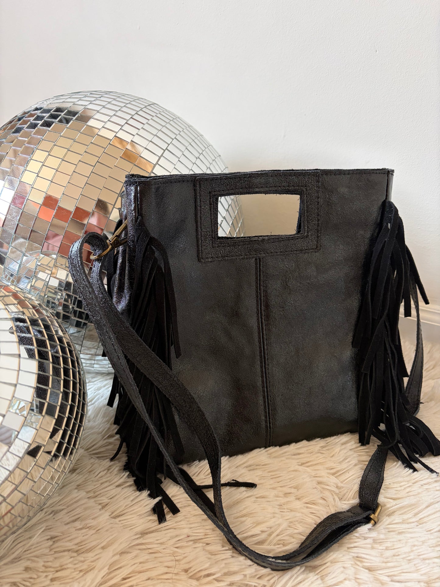 Sac MADDY noir brillant