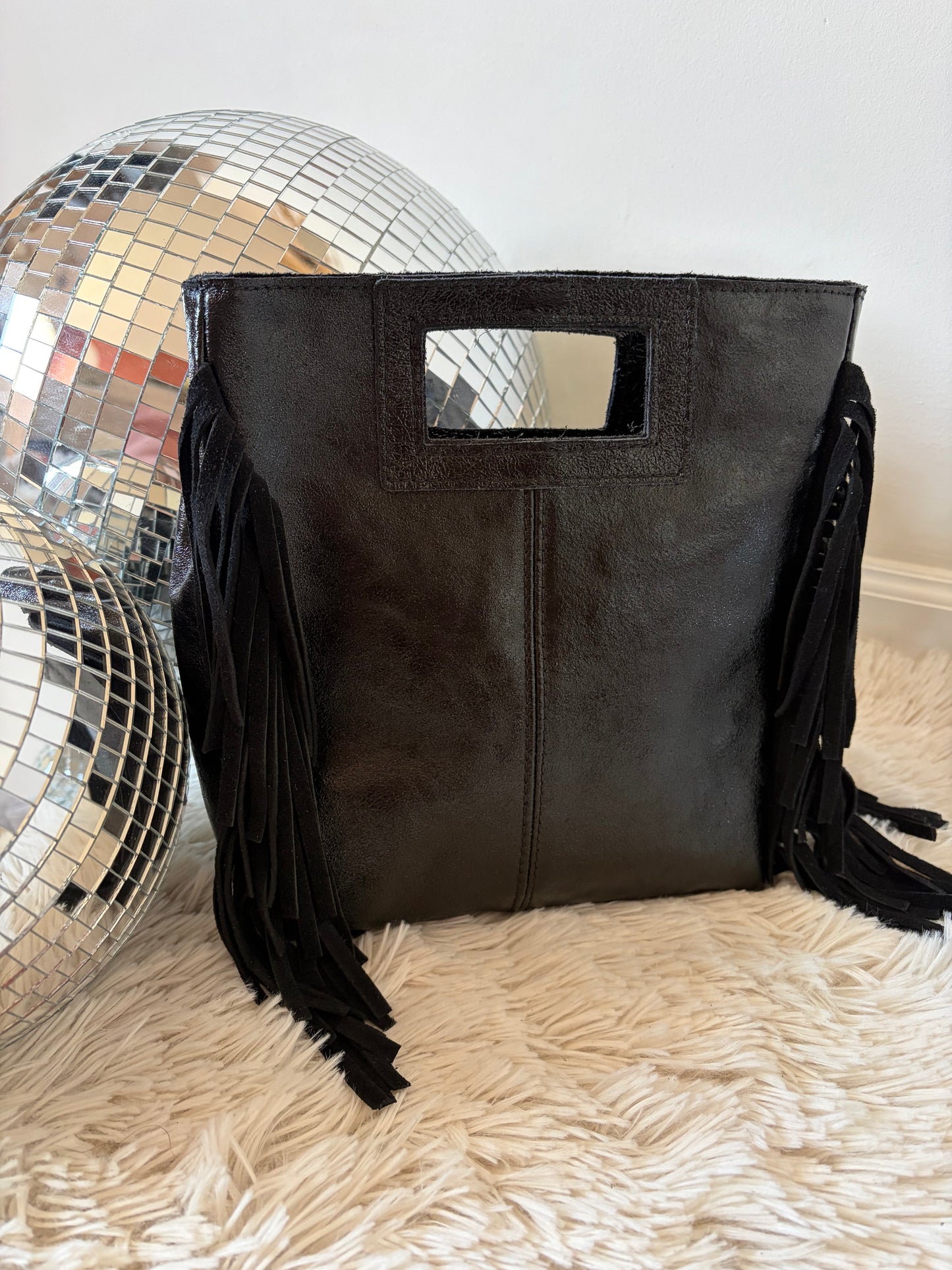 Sac MADDY noir brillant